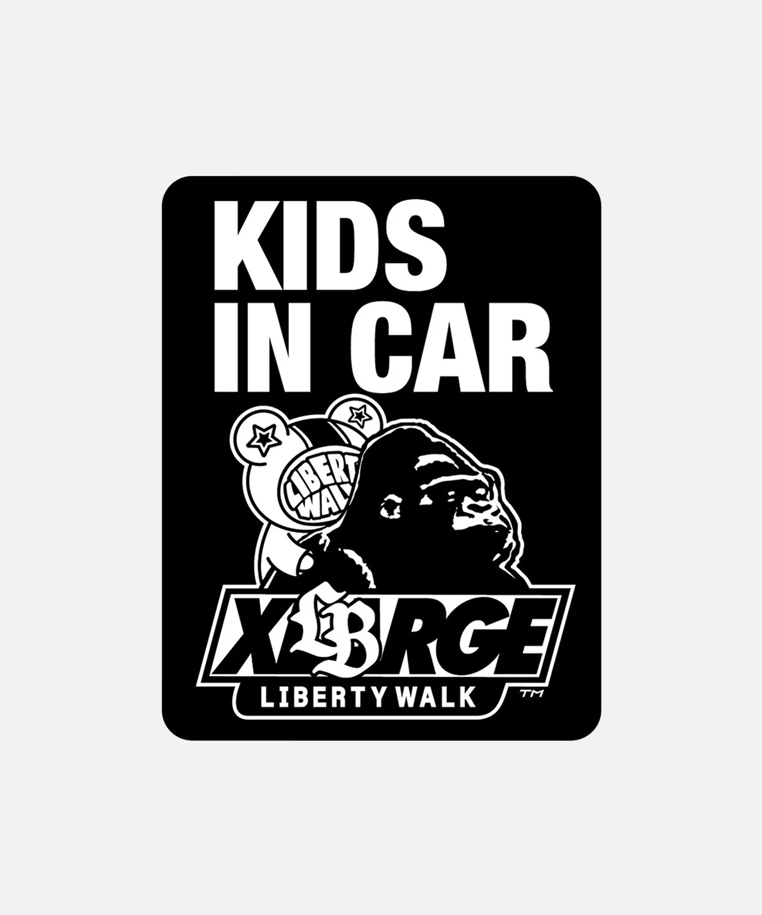 LIBERTY WALK x XLARGE STICKER KIDS IN THE CAR - Image 4
