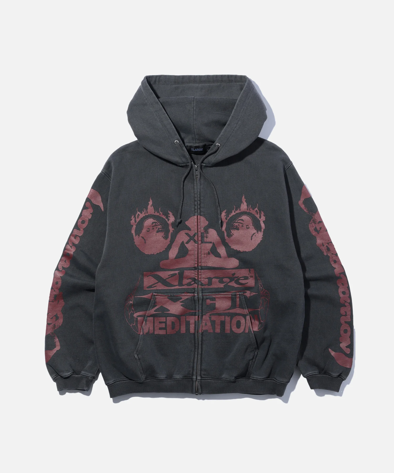 MEDITATION ZIP UP HOODED SWEATSHIRT - Image 3